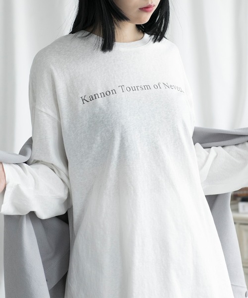 aimoha(アイモハ)の「英文字ロンT(Tシャツ/カットソー・レディース・ホワイト・FREE)」の10枚目の写真