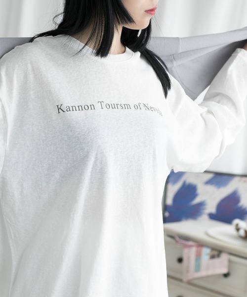 aimoha(アイモハ)の「英文字ロンT(Tシャツ/カットソー・レディース・ホワイト・FREE)」の11枚目の写真