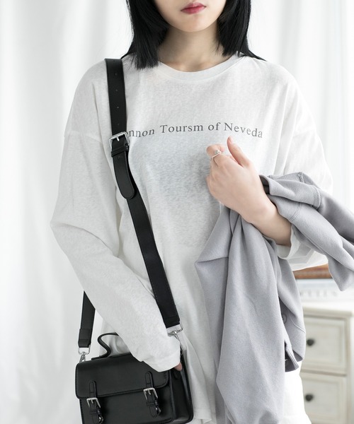 aimoha(アイモハ)の「英文字ロンT(Tシャツ/カットソー・レディース・ホワイト・FREE)」の12枚目の写真
