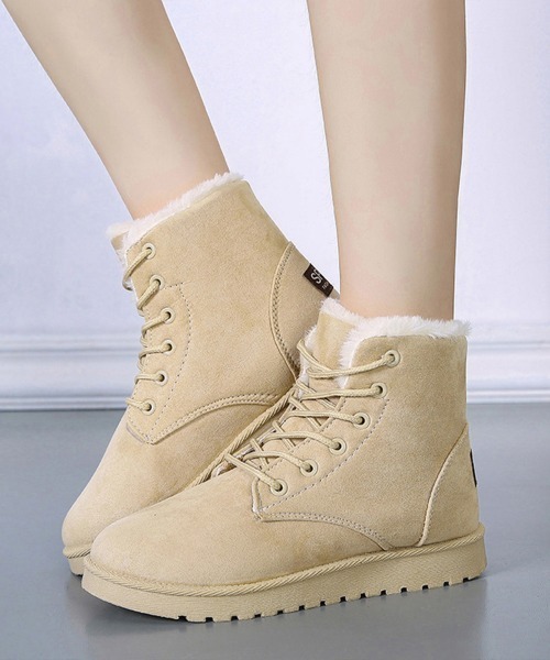 Miniministore(ミニミニストア)の「【新サイズ追加】ムートンブーツ美脚脚長ショートブーツ(ブーツ・レディース・ライトブラウン/ベージュ/グレー/ブラック/ネイビー/ピンク・24.0cm/23.0cm/24.5cm/22.5cm/23.5cm/25.0cm)」の9枚目の写真