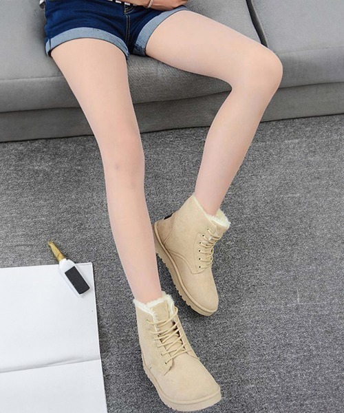 Miniministore(ミニミニストア)の「【新サイズ追加】ムートンブーツ美脚脚長ショートブーツ(ブーツ・レディース・ライトブラウン/ベージュ/グレー/ブラック/ネイビー/ピンク・24.0cm/23.0cm/24.5cm/22.5cm/23.5cm/25.0cm)」の13枚目の写真