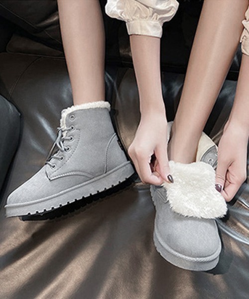 Miniministore(ミニミニストア)の「【新サイズ追加】ムートンブーツ美脚脚長ショートブーツ(ブーツ・レディース・ライトブラウン/ベージュ/グレー/ブラック/ネイビー/ピンク・24.0cm/23.0cm/24.5cm/22.5cm/23.5cm/25.0cm)」の14枚目の写真