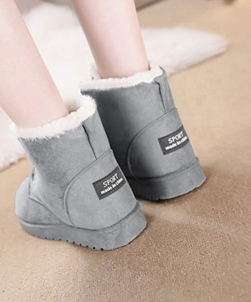 Miniministore(ミニミニストア)の「【新サイズ追加】ムートンブーツ美脚脚長ショートブーツ(ブーツ・レディース・ライトブラウン/ベージュ/グレー/ブラック/ネイビー/ピンク・24.0cm/23.0cm/24.5cm/22.5cm/23.5cm/25.0cm)」の16枚目の写真