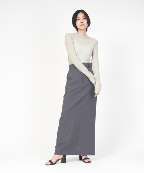 THE SHINZONE(ザ シンゾーン)の「SHEER LONG TEE(Tシャツ/カットソー・レディース・グリーン/イエロー系その他/グレー/ブルー・FREE)」の10枚目の写真