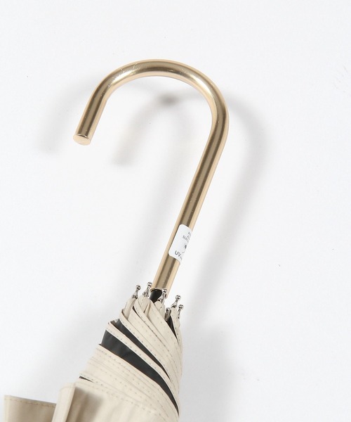 GLOBAL WORK(グローバルワーク)の「PUバイカラー晴雨長傘/985581(長傘・レディース・ミント/ブラック/グレー/ベージュ/オフホワイト/ネイビー・ONE SIZE)」の8枚目の写真