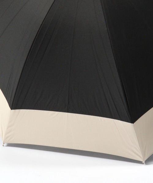 GLOBAL WORK(グローバルワーク)の「PUバイカラー晴雨長傘/985581(長傘・レディース・ミント/ブラック/グレー/ベージュ/オフホワイト/ネイビー・ONE SIZE)」の12枚目の写真