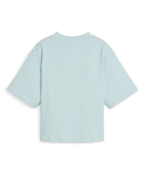 PUMA(プーマ)の「PUMA プーマ ウィメンズ CLASSICS リブ リラックス モックネック 半袖 シャツ(Tシャツ/カットソー・レディース・ターコイズブルー/ブラック/アイボリー・X-LARGE/SMALL/MEDIUM/LARGE)」の6枚目の写真