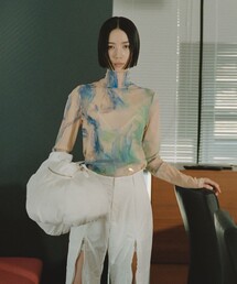 YOHEI OHNO | 【YOHEI OHNO/ヨウヘイオオノ】《STUDIOUS別注》Graphic Mesh Top/グラフィックメッシュトップ(Tシャツ/カットソー)