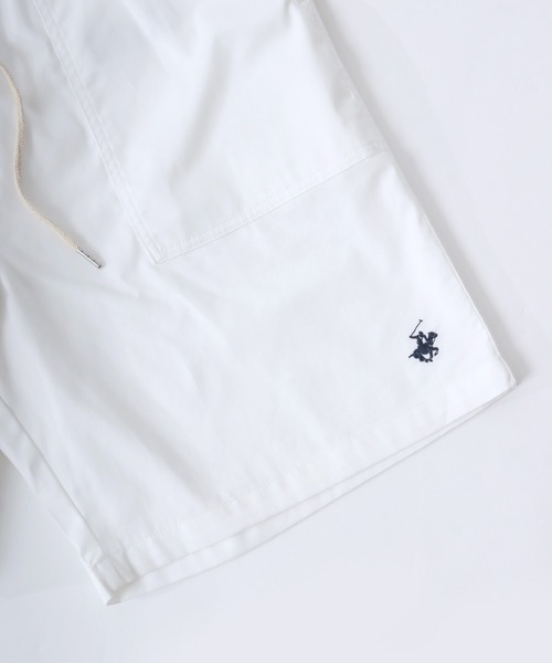 BEVERLY HILLS POLO CLUB(ビバリーヒルズポロクラブ)の「BEVERLY HILLS POLO CLUB/ビバリーヒルズポロクラブ オーバーサイズ ツイル ロゴ ワンポイント刺繍 ショートパンツ/レディース メンズ(チノパンツ・メンズ・スミクロ/ベージュ/ネイビー/エメラルド/ライラック/オフホワイト・M/L/LL)」の22枚目の写真