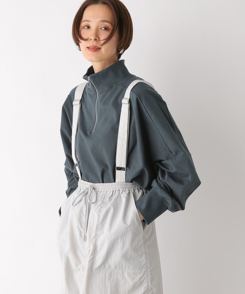 LEPSIM（レプシィム）の「ワイドハーフZIP　107562（Tシャツ/カットソー・レディース・チャコールグレー/ライトパープル/ライトグレー・FREE）」の16枚目の写真