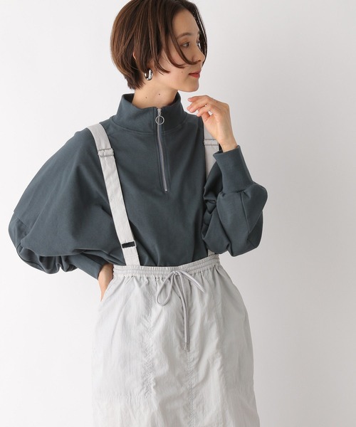 LEPSIM（レプシィム）の「ワイドハーフZIP　107562（Tシャツ/カットソー・レディース・チャコールグレー/ライトパープル/ライトグレー・FREE）」の17枚目の写真