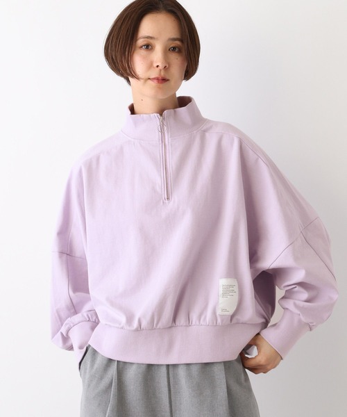 LEPSIM（レプシィム）の「ワイドハーフZIP　107562（Tシャツ/カットソー・レディース・チャコールグレー/ライトパープル/ライトグレー・FREE）」の21枚目の写真