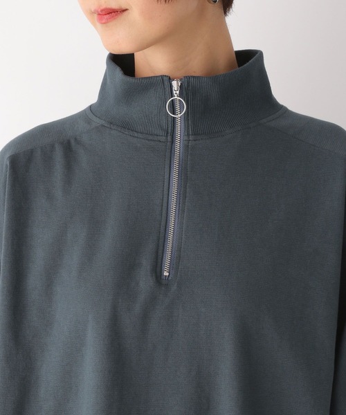 LEPSIM（レプシィム）の「ワイドハーフZIP　107562（Tシャツ/カットソー・レディース・チャコールグレー/ライトパープル/ライトグレー・FREE）」の14枚目の写真