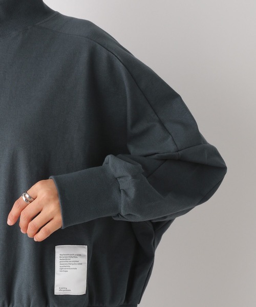 LEPSIM（レプシィム）の「ワイドハーフZIP　107562（Tシャツ/カットソー・レディース・チャコールグレー/ライトパープル/ライトグレー・FREE）」の15枚目の写真