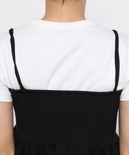 LOWRYS FARM（ローリーズファーム）の「ペプラムニットキャミ　111949（Tシャツ/カットソー・レディース・ブラック/ネイビー/レッド・FREE）」の14枚目の写真