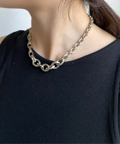 DouDou（ドゥドゥ）の「パール×チェーン2WAYネックレス（ネックレス・レディース・シルバー/ゴールド・FREE）」の9枚目の写真