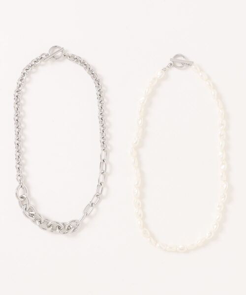 DouDou（ドゥドゥ）の「パール×チェーン2WAYネックレス（ネックレス・レディース・シルバー/ゴールド・FREE）」の10枚目の写真