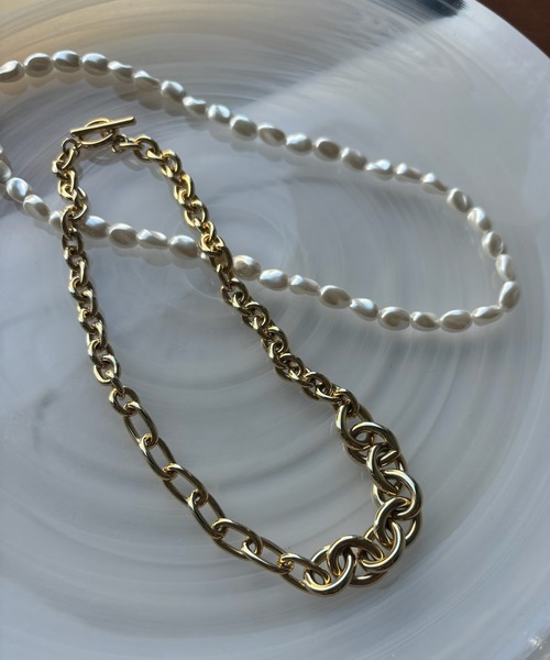 DouDou（ドゥドゥ）の「パール×チェーン2WAYネックレス（ネックレス・レディース・シルバー/ゴールド・FREE）」の12枚目の写真