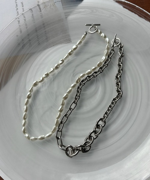 DouDou（ドゥドゥ）の「パール×チェーン2WAYネックレス（ネックレス・レディース・シルバー/ゴールド・FREE）」の13枚目の写真