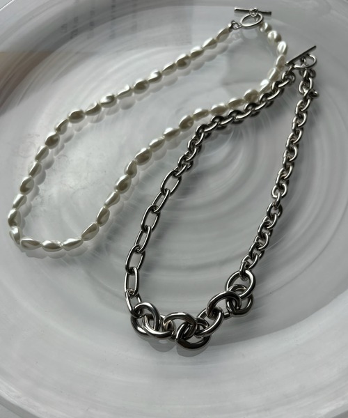 DouDou（ドゥドゥ）の「パール×チェーン2WAYネックレス（ネックレス・レディース・シルバー/ゴールド・FREE）」の14枚目の写真