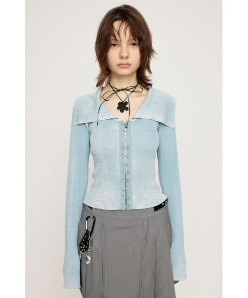 FRONT HOOK BIG COLLAR TOPS フロント フック ビッグ カラー