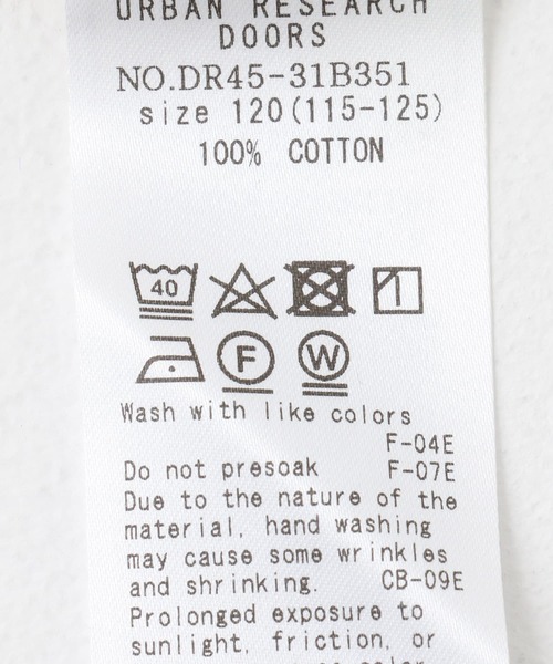 URBAN RESEARCH DOORS（アーバンリサーチドアーズ）の「ノースリランダムカットソー(KIDS)（Tシャツ/カットソー・キッズ・チャコールグレー/アイボリー・135/105/120）」の22枚目の写真