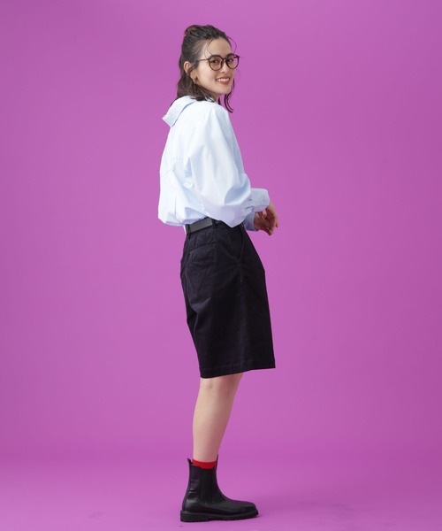 Apo(s)ture(アポスチャー)の「SOFIA-001/コーデュロイワンタックショートパンツ(その他パンツ・レディース・ホワイト/カーキ/ネイビー/ベージュ・XS/S/M/L/XL)」の9枚目の写真