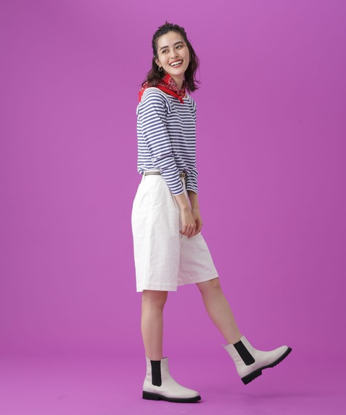 Apo(s)ture(アポスチャー)の「SOFIA-001/コーデュロイワンタックショートパンツ(その他パンツ・レディース・ホワイト/カーキ/ネイビー/ベージュ・XS/S/M/L/XL)」の15枚目の写真