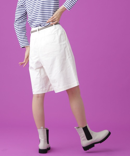 Apo(s)ture(アポスチャー)の「SOFIA-001/コーデュロイワンタックショートパンツ(その他パンツ・レディース・ホワイト/カーキ/ネイビー/ベージュ・XS/S/M/L/XL)」の14枚目の写真
