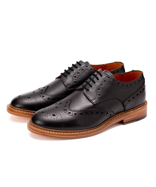 London Shoe Make（ロンドンシューメイク）の「London Shoe Make / ロンドンシューメイク ≪グッドイヤーウェルト製法≫ ウィングチップ 601（ドレスシューズ・メンズ・ベージュ系その他/バーガンディー/ブラック/タン・6.5/7.5/7/8/8.5/9/9.5）」の5枚目の写真