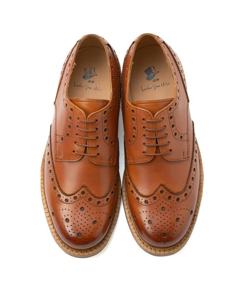 London Shoe Make（ロンドンシューメイク）の「London Shoe Make / ロンドンシューメイク ≪グッドイヤーウェルト製法≫ ウィングチップ 601（ドレスシューズ・メンズ・ベージュ系その他/バーガンディー/ブラック/タン・6.5/7.5/7/8/8.5/9/9.5）」の22枚目の写真