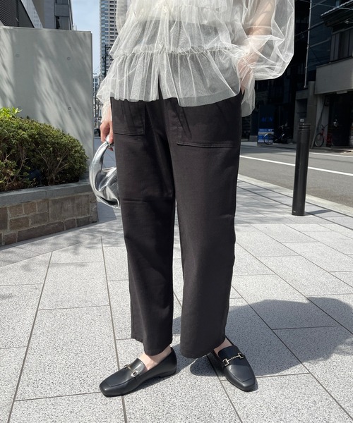 Meli rich（メリーリッチ）の「フレンチリネンベイカーパンツ（その他パンツ・レディース・チャコールグレー/ブルー/オレンジ・FREE）」の6枚目の写真