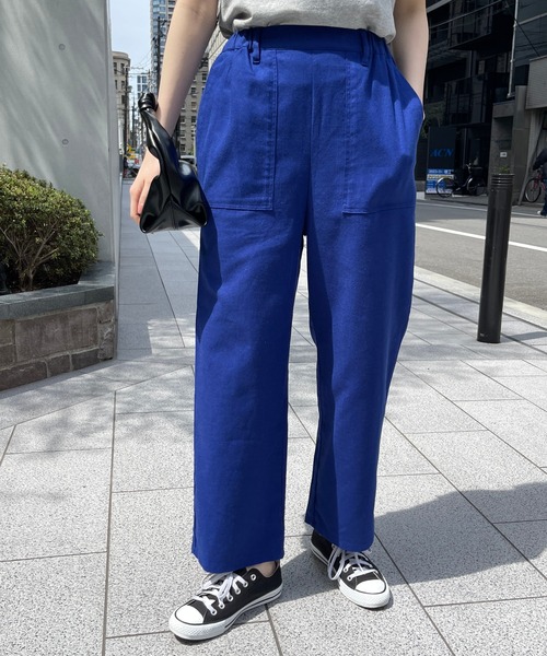 Meli rich（メリーリッチ）の「フレンチリネンベイカーパンツ（その他パンツ・レディース・チャコールグレー/ブルー/オレンジ・FREE）」の16枚目の写真