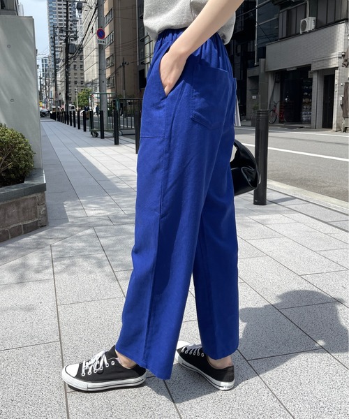 Meli rich（メリーリッチ）の「フレンチリネンベイカーパンツ（その他パンツ・レディース・チャコールグレー/ブルー/オレンジ・FREE）」の19枚目の写真