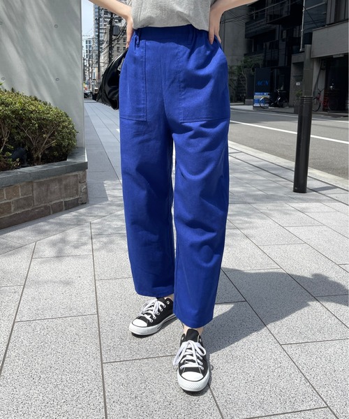 Meli rich（メリーリッチ）の「フレンチリネンベイカーパンツ（その他パンツ・レディース・チャコールグレー/ブルー/オレンジ・FREE）」の21枚目の写真