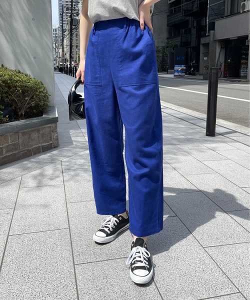 Meli rich（メリーリッチ）の「フレンチリネンベイカーパンツ（その他パンツ・レディース・チャコールグレー/ブルー/オレンジ・FREE）」の22枚目の写真