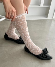 Loueme | プチフリルレースハイソックス(ソックス/靴下)