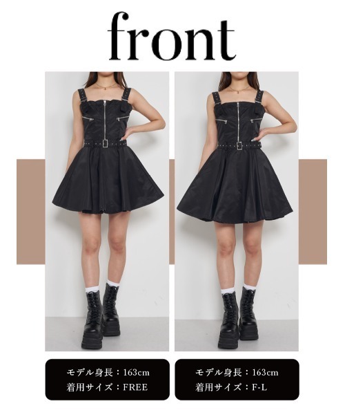 ナイロンジャンパーミニワンピース　darich ダーリッチ Darich ナイロンジャンパーミニワンピース