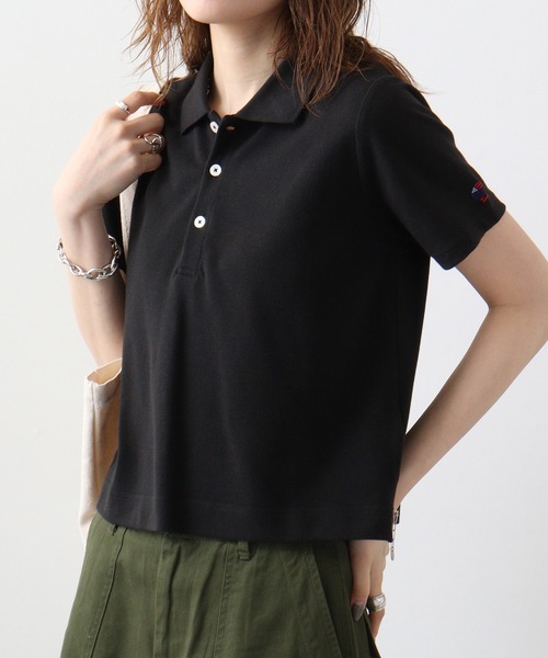 JEMORGAN(ジェーイーモーガン)の「JEMORGAN カノコ ミニポロシャツ(ポロシャツ・レディース・ブラック/チャコール/ホワイト・F)」の19枚目の写真