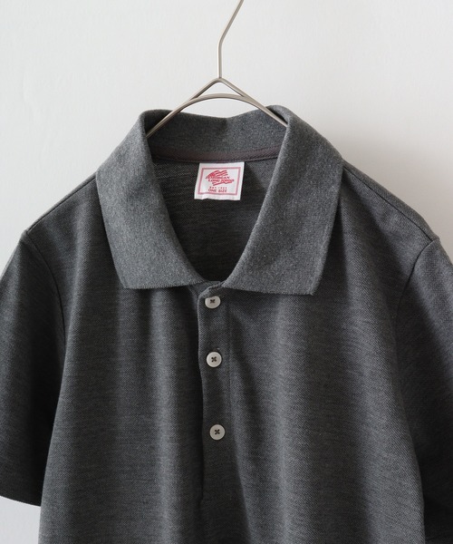 JEMORGAN(ジェーイーモーガン)の「JEMORGAN カノコ ミニポロシャツ(ポロシャツ・レディース・ブラック/チャコール/ホワイト・F)」の16枚目の写真