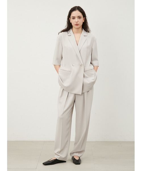 Mila Owen（ミラオーウェン）の「ハイウエストダンディパンツ【手洗い可能】（その他パンツ・レディース・ブラック/アイボリー/ベージュ・1/0/00）」の11枚目の写真