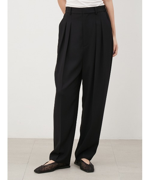 Mila Owen（ミラオーウェン）の「ハイウエストダンディパンツ【手洗い可能】（その他パンツ・レディース・ブラック/アイボリー/ベージュ・1/0/00）」の10枚目の写真