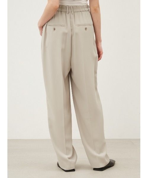 Mila Owen（ミラオーウェン）の「ハイウエストダンディパンツ【手洗い可能】（その他パンツ・レディース・ブラック/アイボリー/ベージュ・1/0/00）」の6枚目の写真