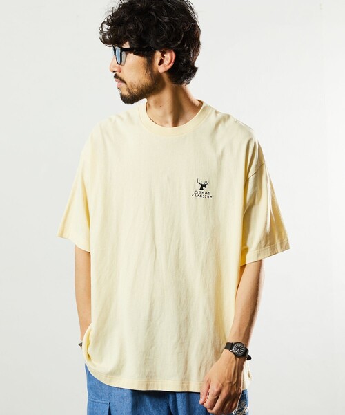 Jonas Claesson（ジョナスクレアッソン）の「JONAS CLAESSON/ジョナス クレアッソン Whale  Shark Tee/ホエールシャーク Tシャツ/バックプリント/リラックスフィット（Tシャツ/カットソー・メンズ・イエロー/ホワイト/グレー/ブラック/サックスブルー・MEDIUM/LARGE）」の20枚目の写真