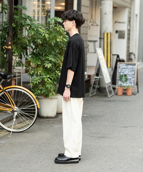 KANGOL(カンゴール)の「KANGOL カンゴール 別注コラボワンポイント刺繍Tシャツ(Tシャツ/カットソー・メンズ・ホワイト/ホワイト系/ホワイト×ブラック/ナチュラル/オートミール/ブラック/ネイビー/ベージュ/ブルー・XL/L/M)」の16枚目の写真