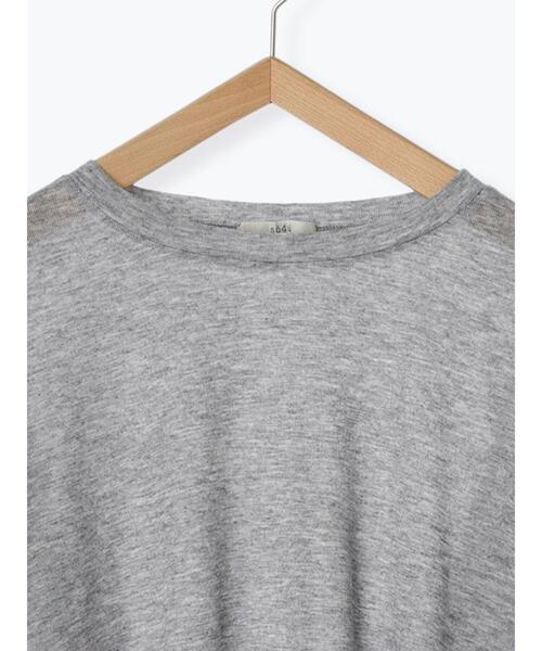 so4u（ソーフォーユー）の「シアーショート丈カットソー（Tシャツ/カットソー・レディース・グレー/ベージュ・F）」の11枚目の写真