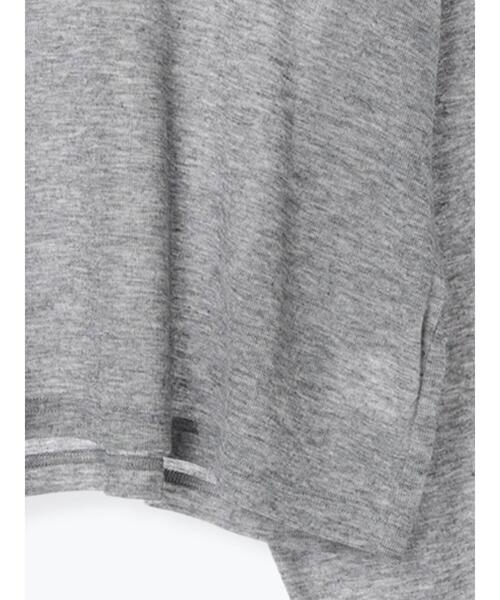 so4u（ソーフォーユー）の「シアーショート丈カットソー（Tシャツ/カットソー・レディース・グレー/ベージュ・F）」の13枚目の写真