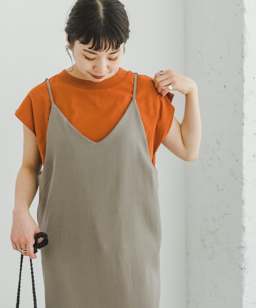 ITEMS URBANRESEARCH(アイテムズ アーバンリサーチ)の「クルーネックノースリーブTシャツ(Tシャツ/カットソー・レディース・ホワイト/チャコールグレー/グレー/オレンジ・FREE)」の22枚目の写真