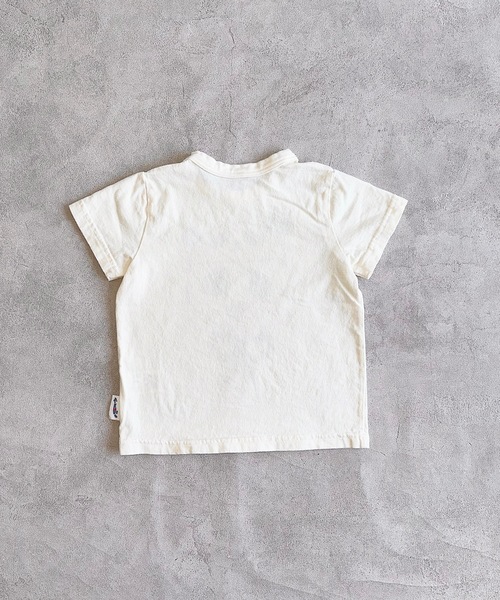 JIPPON(ジポン)の「パンダTシャツ/日本製(80~140cm)(Tシャツ/カットソー・キッズ・オフホワイト/イエロー/ピンク/ライトブルー・80/90/95/100/110/120/130/140)」の6枚目の写真