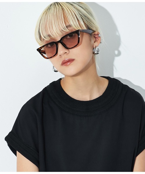 Settimissimo（セッティミッシモ）の「UVカットスモークレンズフォックスサングラス（サングラス・レディース・ブラウン/ブラック・FREE）」の6枚目の写真